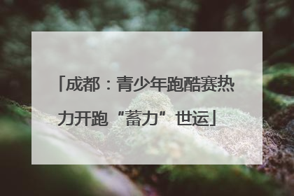 成都：青少年跑酷赛热力开跑“蓄力”世运