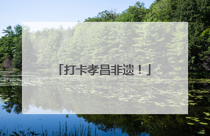 打卡孝昌非遗！