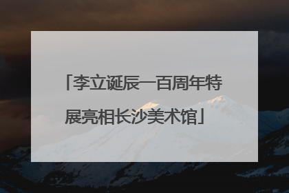 李立诞辰一百周年特展亮相长沙美术馆