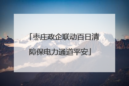 枣庄政企联动百日清障保电力通道平安