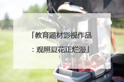 教育题材影视作品：观照夏花正烂漫