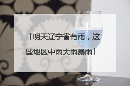 明天辽宁省有雨，这些地区中雨大雨暴雨