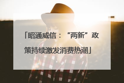 昭通威信：“两新”政策持续激发消费热潮