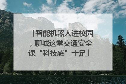 智能机器人进校园，聊城这堂交通安全课“科技感”十足