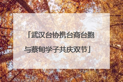 武汉台协携台商台胞与蔡甸学子共庆双节