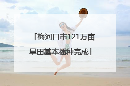梅河口市121万亩旱田基本播种完成