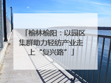 榆林榆阳：以园区集群助力轻纺产业走上“复兴路”