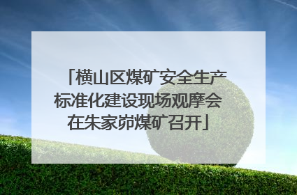 横山区煤矿安全生产标准化建设现场观摩会在朱家峁煤矿召开