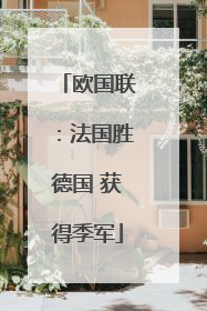 欧国联：法国胜德国 获得季军