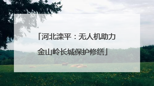 河北滦平：无人机助力金山岭长城保护修缮