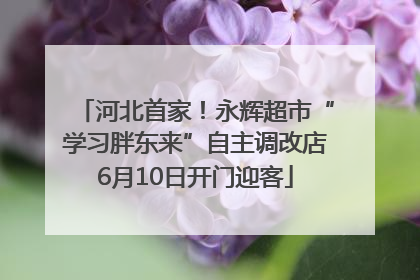 河北首家！永辉超市“学习胖东来”自主调改店6月10日开门迎客