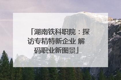 湖南铁科职院：探访专精特新企业 解码职业新图景