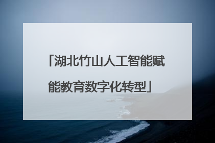 湖北竹山人工智能赋能教育数字化转型