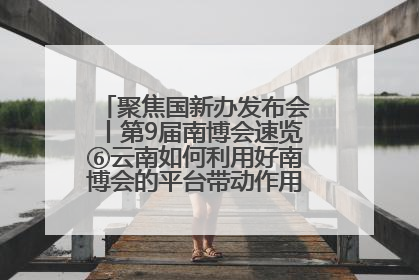 聚焦国新办发布会丨第9届南博会速览⑥云南如何利用好南博会的平台带动作用，深化与南亚国家的交流与合作？