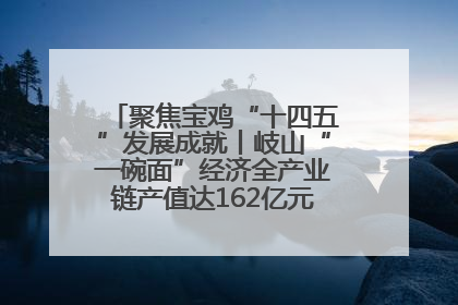 聚焦宝鸡“十四五”发展成就丨岐山“一碗面”经济全产业链产值达162亿元 入选全国典型县