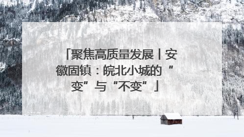聚焦高质量发展丨安徽固镇：皖北小城的“变”与“不变”