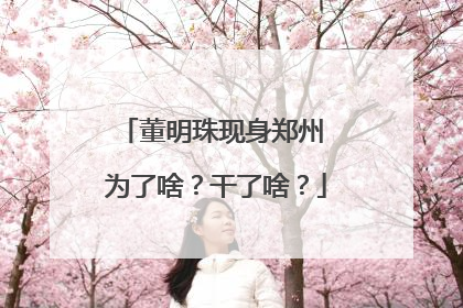 董明珠现身郑州 为了啥？干了啥？