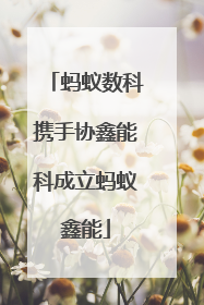 蚂蚁数科携手协鑫能科成立蚂蚁鑫能