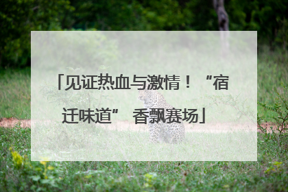 见证热血与激情！“宿迁味道” 香飘赛场