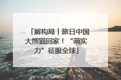 解构局丨旅日中国大熊猫回家！“萌实力”征服全球