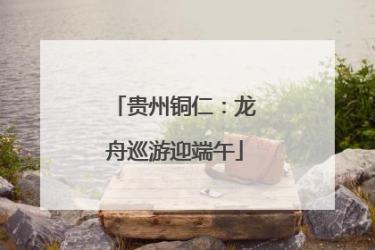 贵州铜仁：龙舟巡游迎端午