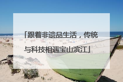 跟着非遗品生活，传统与科技相遇宝山滨江