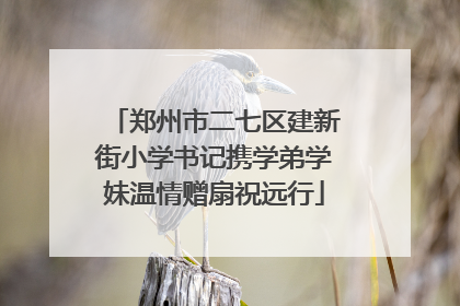 郑州市二七区建新街小学书记携学弟学妹温情赠扇祝远行