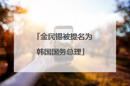 金民锡被提名为韩国国务总理