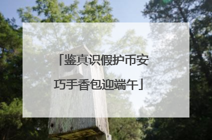 鉴真识假护币安 巧手香包迎端午