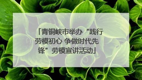 青铜峡市举办“践行劳模初心 争做时代先锋”劳模宣讲活动