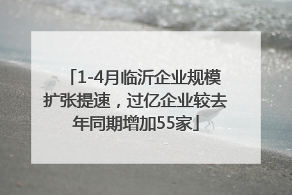 1-4月临沂企业规模扩张提速，过亿企业较去年同期增加55家