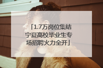 1.7万岗位集结 宁夏高校毕业生专场招聘火力全开