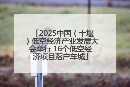 2025中国（十堰）低空经济产业发展大会举行 16个低空经济项目落户车城