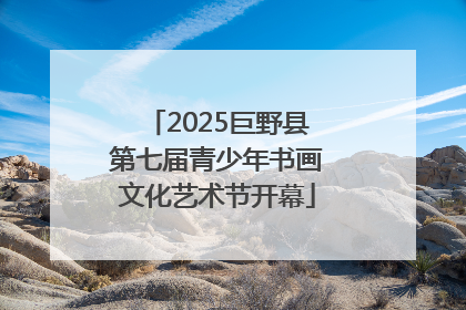 2025巨野县第七届青少年书画文化艺术节开幕