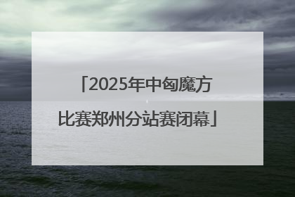 2025年中匈魔方比赛郑州分站赛闭幕