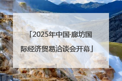 2025年中国·廊坊国际经济贸易洽谈会开幕