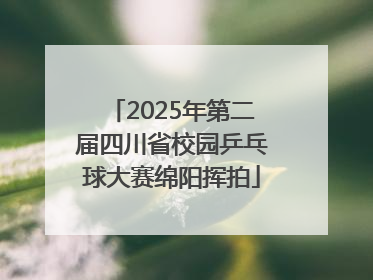 2025年第二届四川省校园乒乓球大赛绵阳挥拍