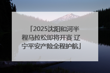 2025沈阳和河半程马拉松即将开赛 辽宁平安产险全程护航