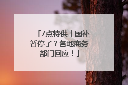 7点特供丨国补暂停了？各地商务部门回应！